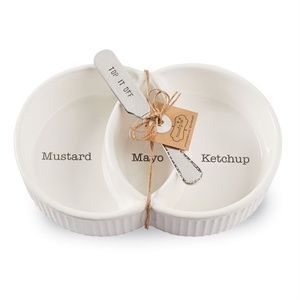 Mud Pie Condiment Serving Set